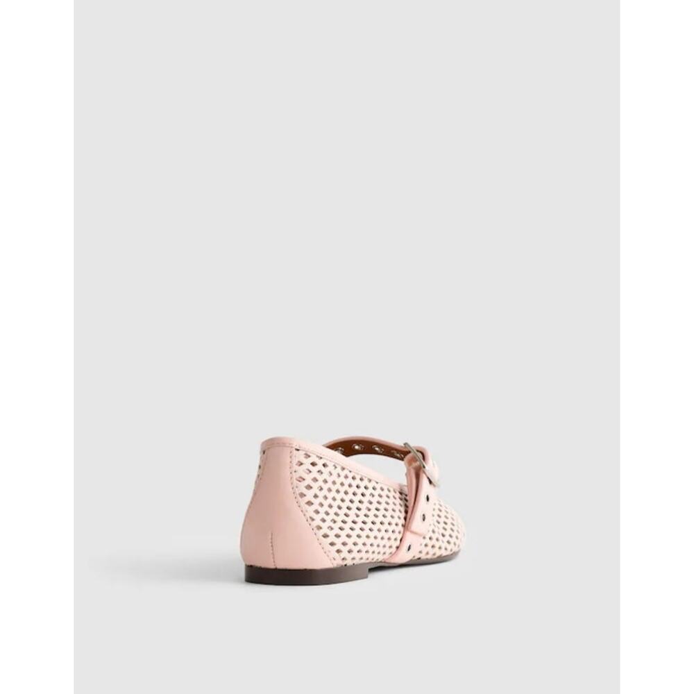 Madewell Women's The Remy Mary Jane Flat Shoes Leather Minimal Pink Size 8 NWOB - Picture 4 of 11